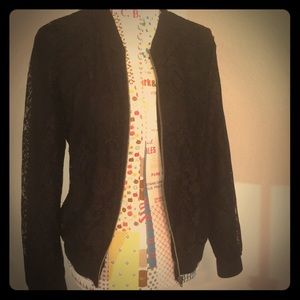 Xhileration Lace bomber jacket